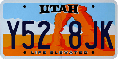 UT license plate Y528JK