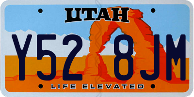 UT license plate Y528JM