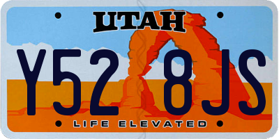 UT license plate Y528JS