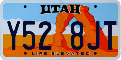 UT license plate Y528JT