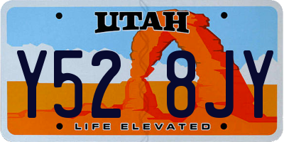 UT license plate Y528JY