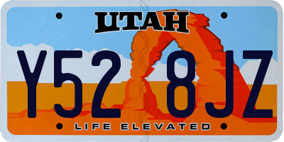 UT license plate Y528JZ