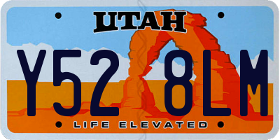 UT license plate Y528LM