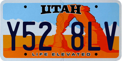 UT license plate Y528LV