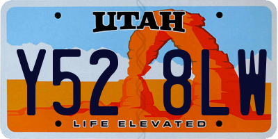 UT license plate Y528LW