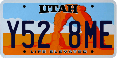 UT license plate Y528ME