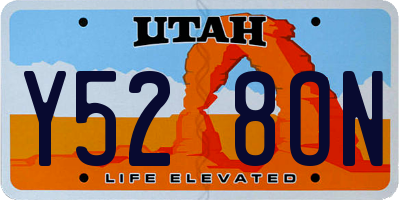 UT license plate Y528ON