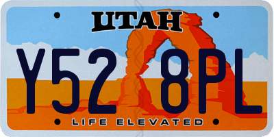 UT license plate Y528PL