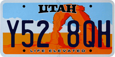 UT license plate Y528QH