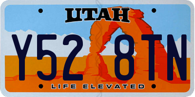 UT license plate Y528TN
