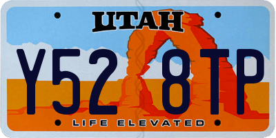 UT license plate Y528TP