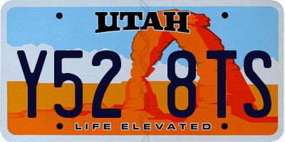 UT license plate Y528TS