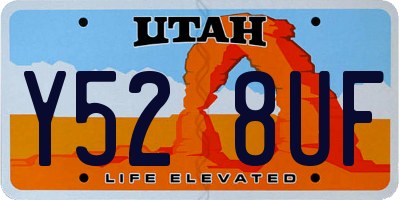 UT license plate Y528UF
