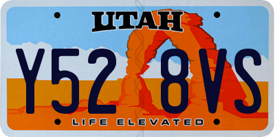 UT license plate Y528VS