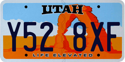 UT license plate Y528XF