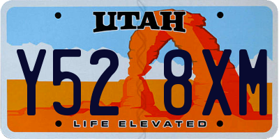 UT license plate Y528XM