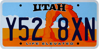 UT license plate Y528XN
