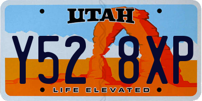 UT license plate Y528XP