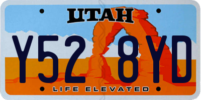 UT license plate Y528YD