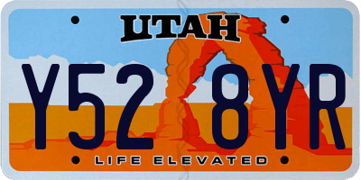 UT license plate Y528YR