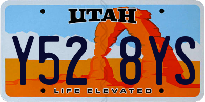 UT license plate Y528YS