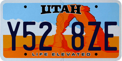 UT license plate Y528ZE
