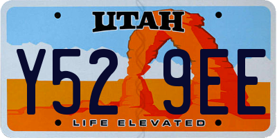 UT license plate Y529EE