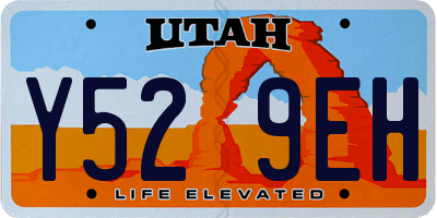 UT license plate Y529EH