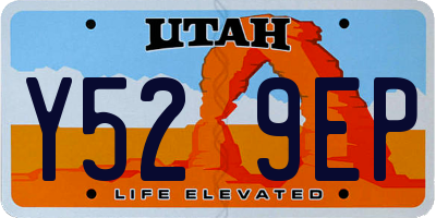 UT license plate Y529EP