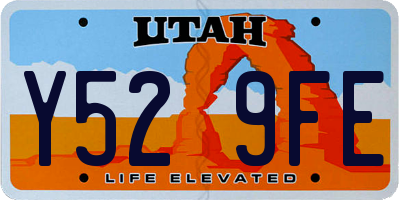 UT license plate Y529FE