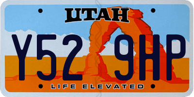 UT license plate Y529HP