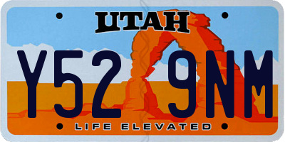 UT license plate Y529NM