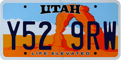 UT license plate Y529RW