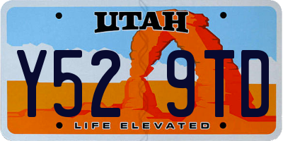 UT license plate Y529TD