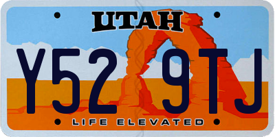 UT license plate Y529TJ