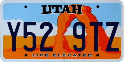 UT license plate Y529TZ