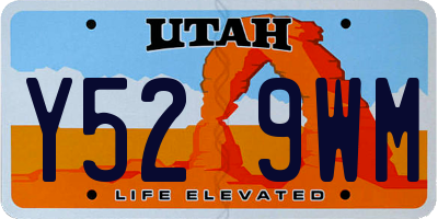 UT license plate Y529WM