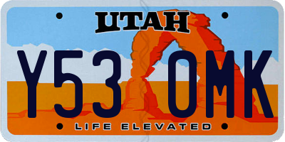 UT license plate Y530MK