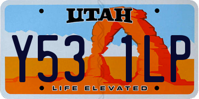 UT license plate Y531LP