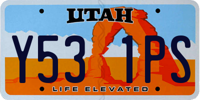 UT license plate Y531PS