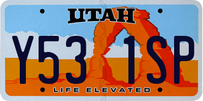UT license plate Y531SP