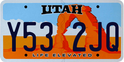 UT license plate Y532JQ