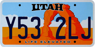 UT license plate Y532LJ