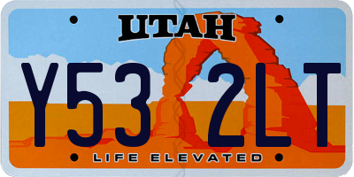 UT license plate Y532LT