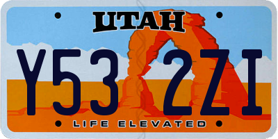 UT license plate Y532ZI