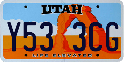 UT license plate Y533CG