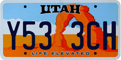 UT license plate Y533CH