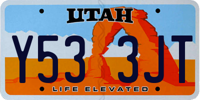 UT license plate Y533JT