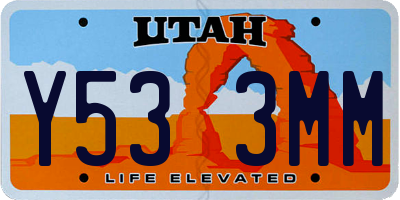UT license plate Y533MM