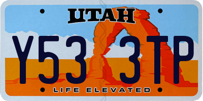 UT license plate Y533TP